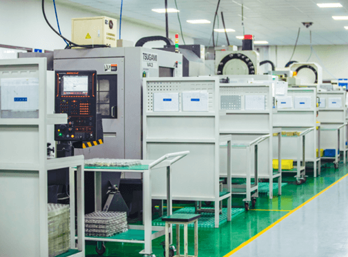 CNC machining equipment in the production workshop
