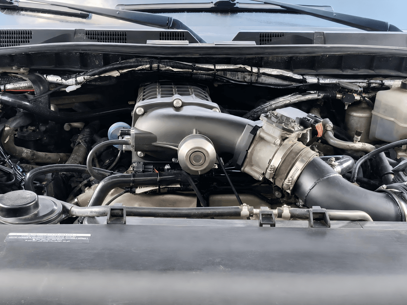 Nissan Patrol VQ40 supercharger system installation view 1