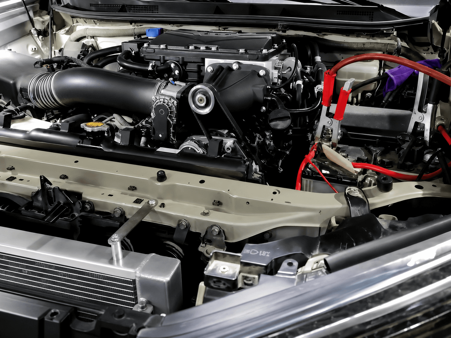 Toyota Tacoma / Prado 2GR & 7GR supercharger system installation view 1